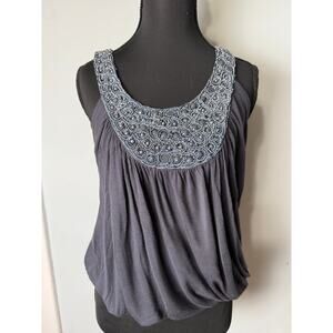 Vintage Early 2000's Cami Beaded Embellished Coquette Fairycore Whimsy